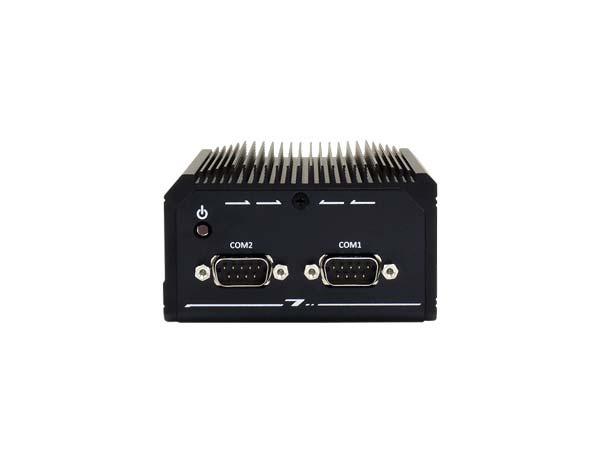 Fanless Small PC with 6 COM, 2 RS232/422/485 on dB9 Type 12V DC